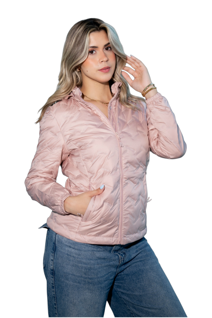 Casca impermeable rosa
